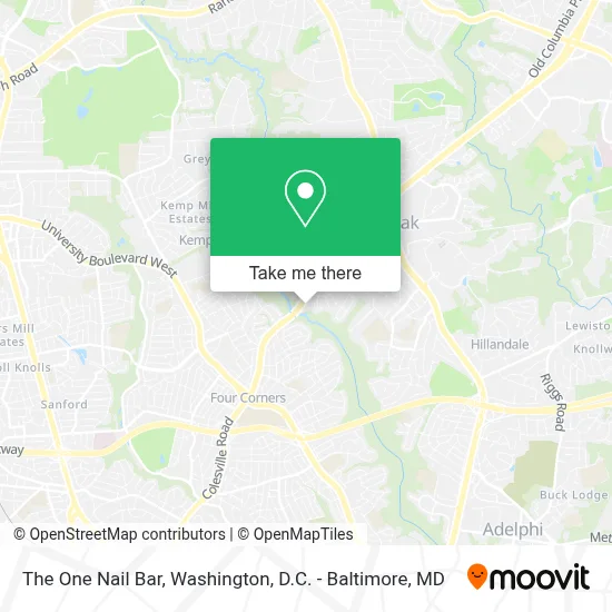 The One Nail Bar map