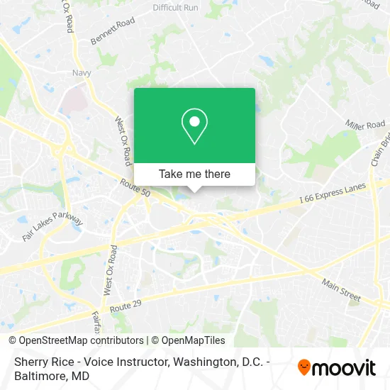 Sherry Rice - Voice Instructor map