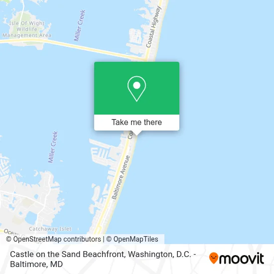 Castle on the Sand Beachfront map