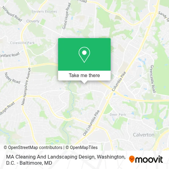 MA Cleaning And Landscaping Design map