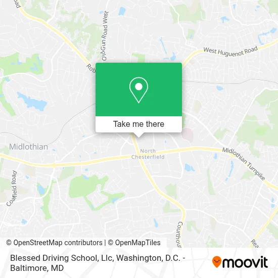 Blessed Driving School, Llc map