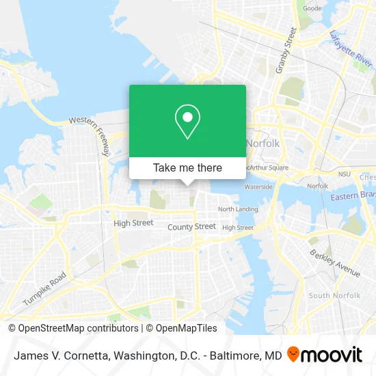 James V. Cornetta map