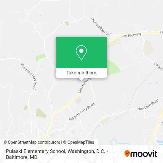 Pulaski Elementary School map