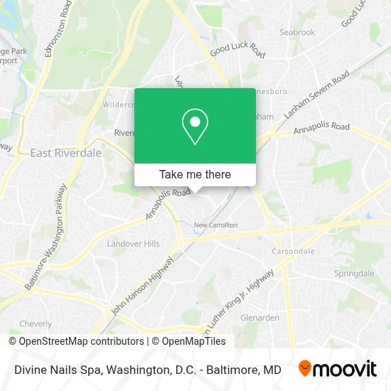 Divine Nails Spa map