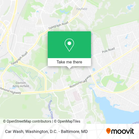 Car Wash map