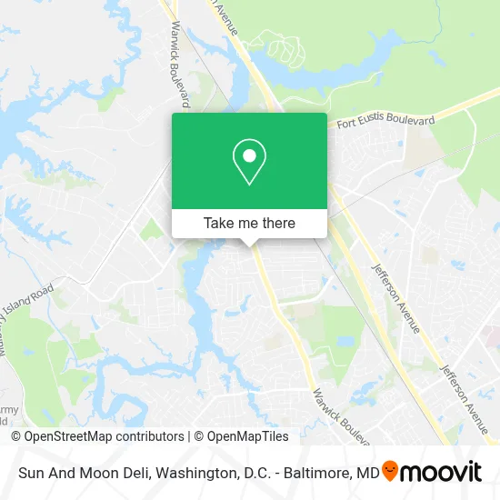 Sun And Moon Deli map