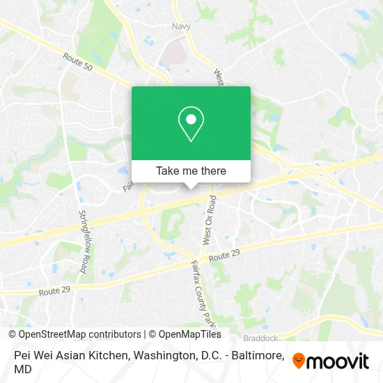Pei Wei Asian Kitchen map