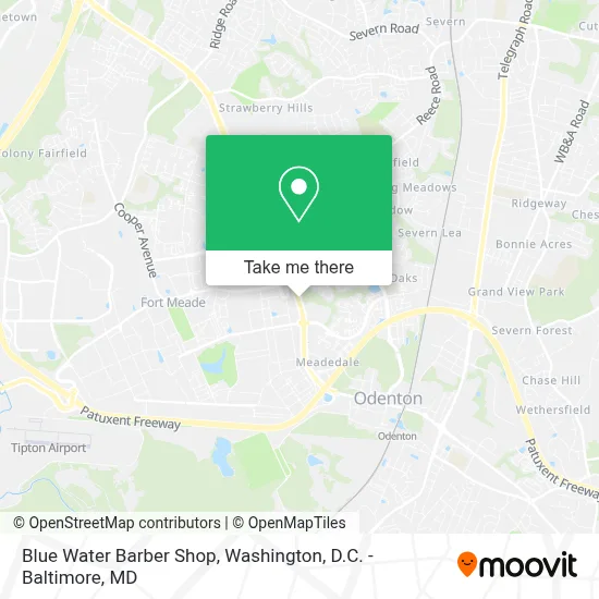 Blue Water Barber Shop map