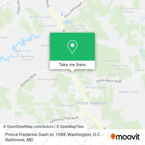 Prince Frederick Dash In, 1088 map