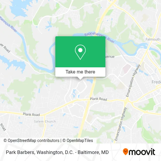 Park Barbers map