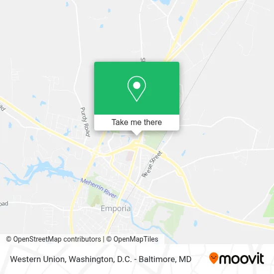 Western Union map