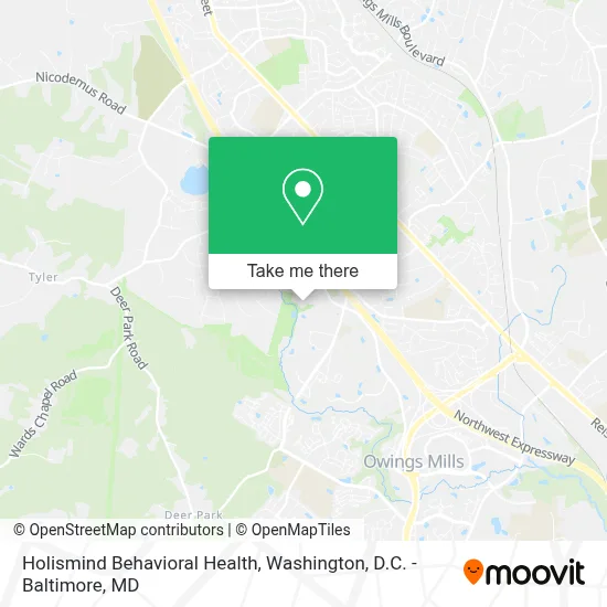 Holismind Behavioral Health map