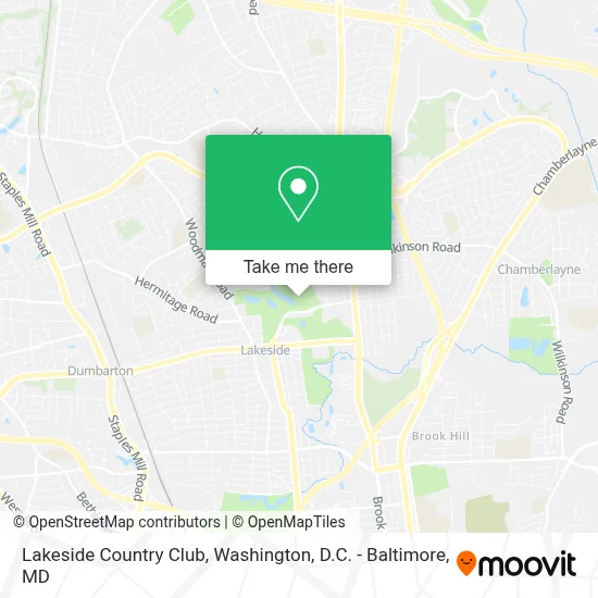 Lakeside Country Club map