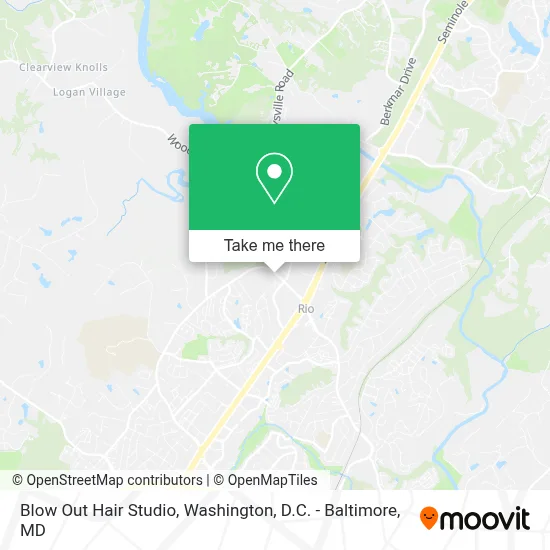 Blow Out Hair Studio map