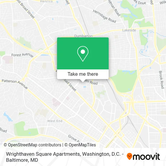 Wrighthaven Square Apartments map