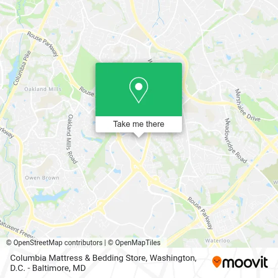 Columbia Mattress & Bedding Store map
