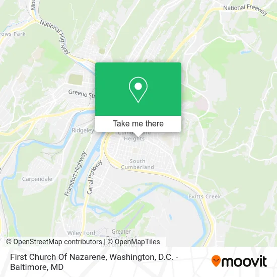 First Church Of Nazarene map