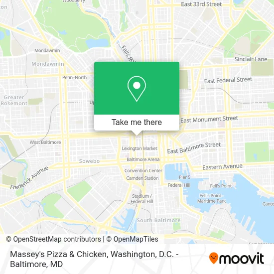Massey's Pizza & Chicken map