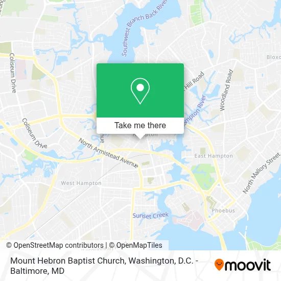 Mount Hebron Baptist Church map