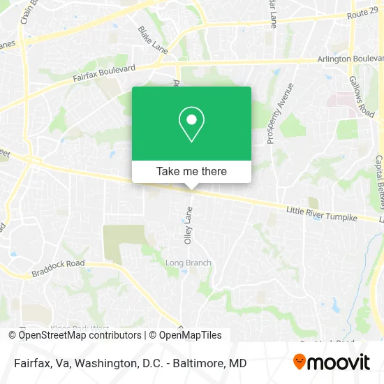 Fairfax, Va map