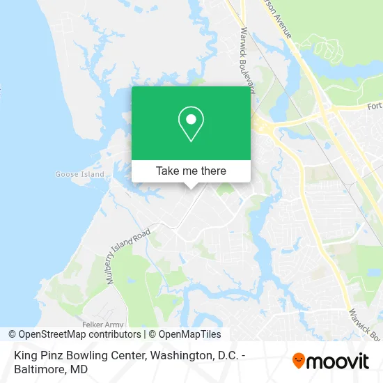 King Pinz Bowling Center map