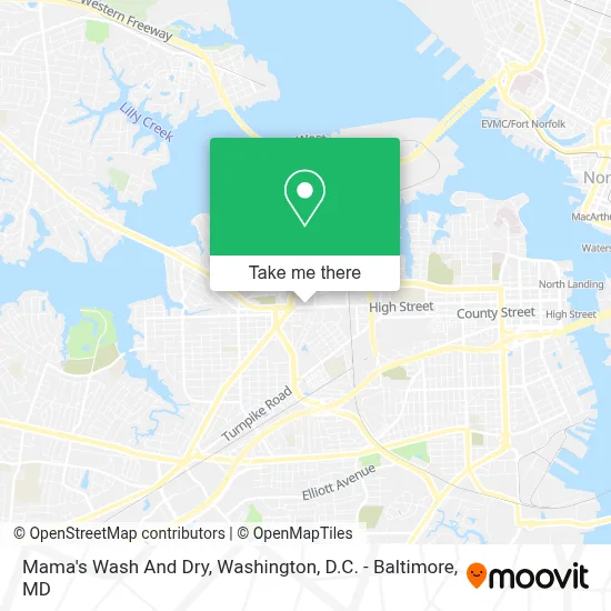 Mama's Wash And Dry map