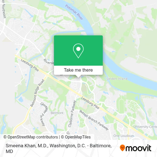 Smeena Khan, M.D. map