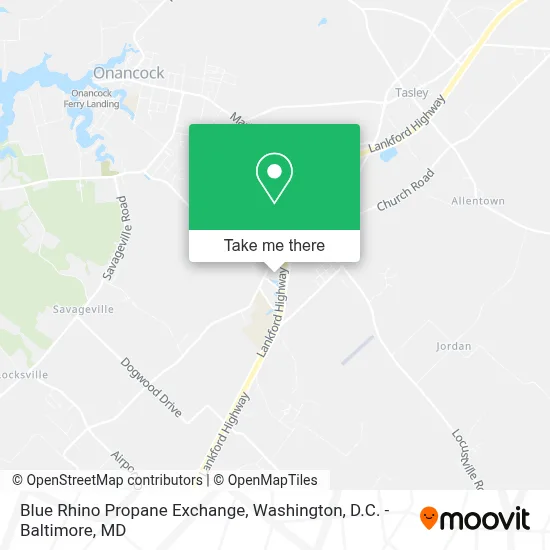 Blue Rhino Propane Exchange map