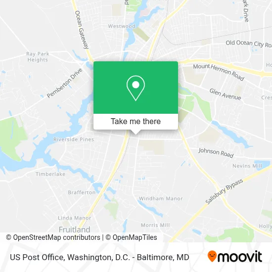 Us Post Office map