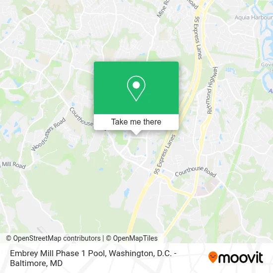 Embrey Mill Phase 1 Pool map