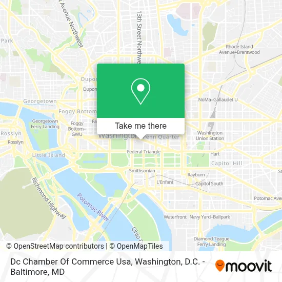 Dc Chamber Of Commerce Usa map