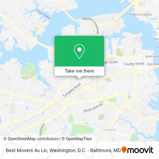 Best Movers 4u Llc map