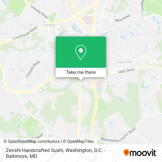 Zenshi Handcrafted Sushi map