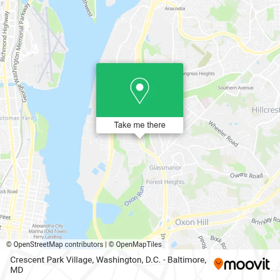 Crescent Park Village map