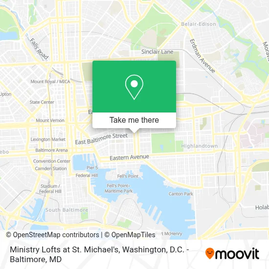 Ministry Lofts at St. Michael's map