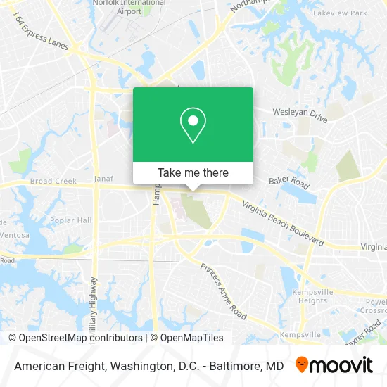 American Freight map