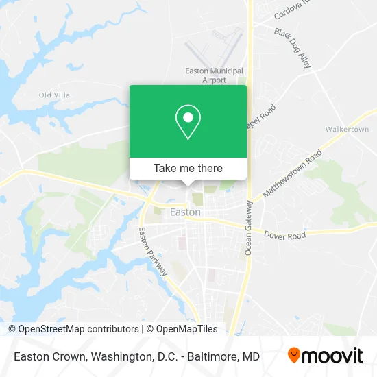 Easton Crown map