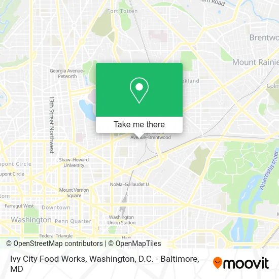 Ivy City Food Works map
