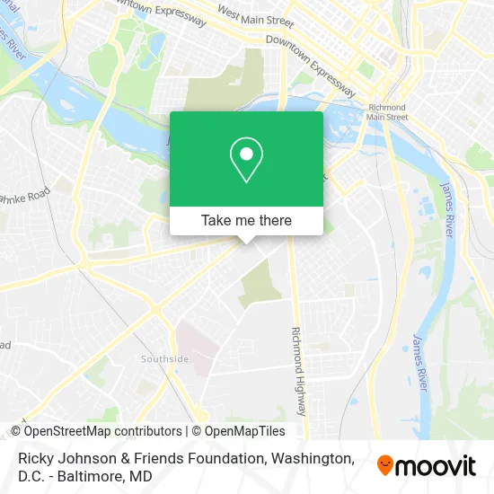 Ricky Johnson & Friends Foundation map