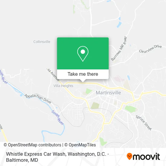 Whistle Express Car Wash map