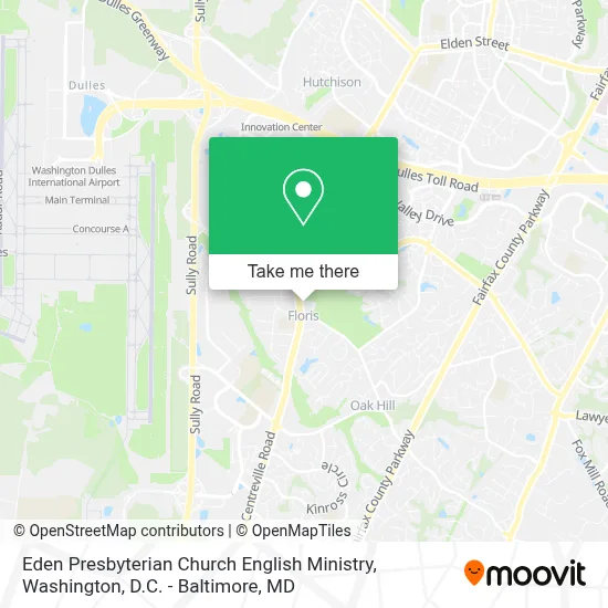 Eden Presbyterian Church English Ministry map