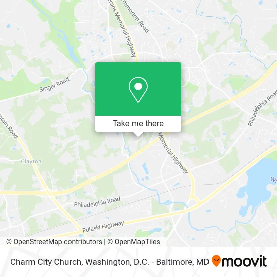 Charm City Church map