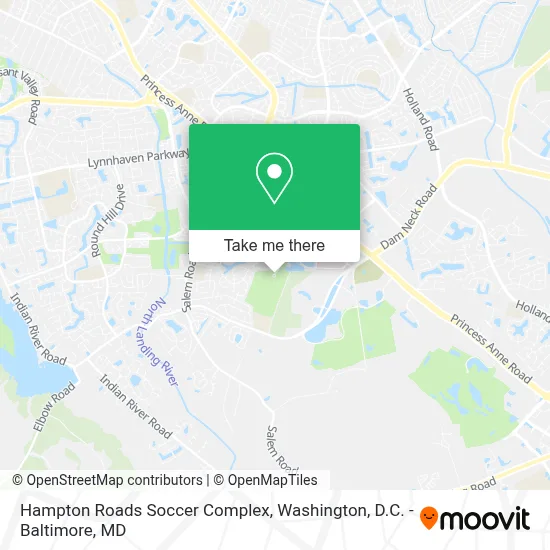 Hampton Roads Soccer Complex map