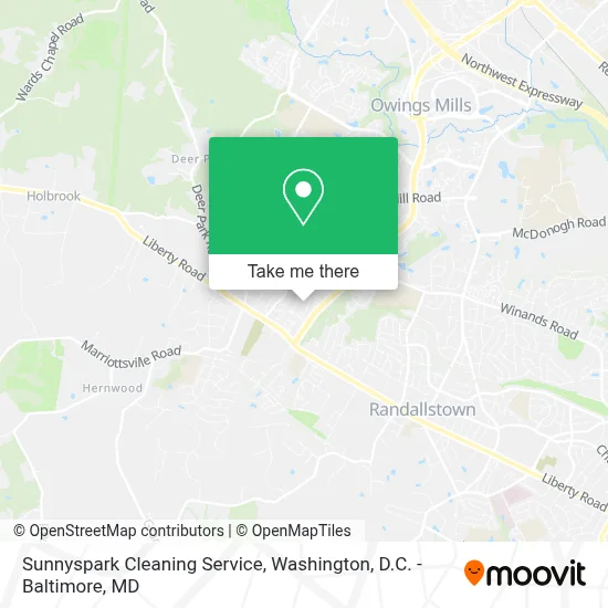 Sunnyspark Cleaning Service map