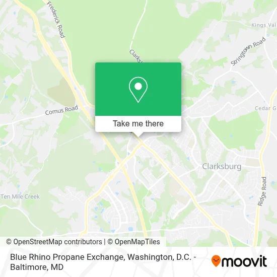 Blue Rhino Propane Exchange map