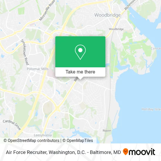Air Force Recruiter map