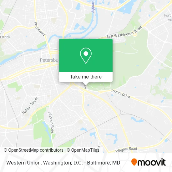 Western Union map