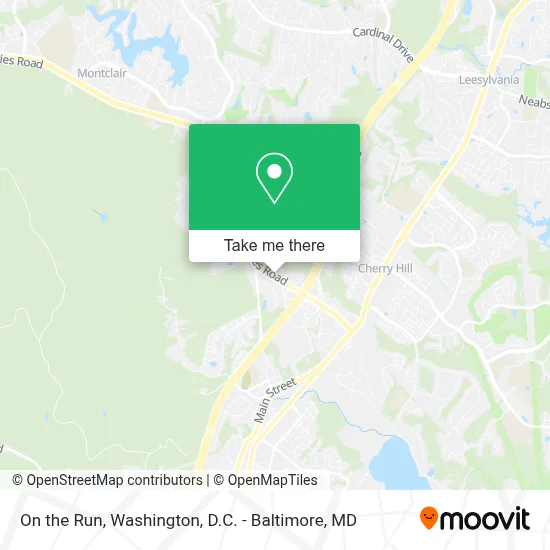 On the Run map