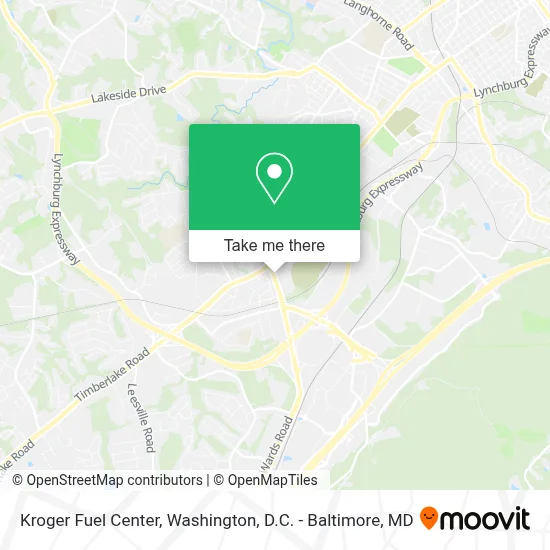 Kroger Fuel Center map