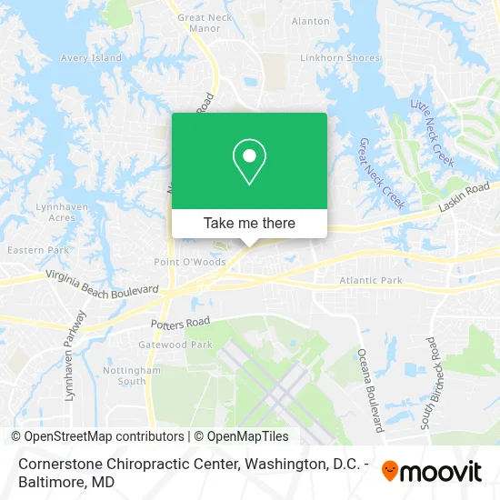 Cornerstone Chiropractic Center map